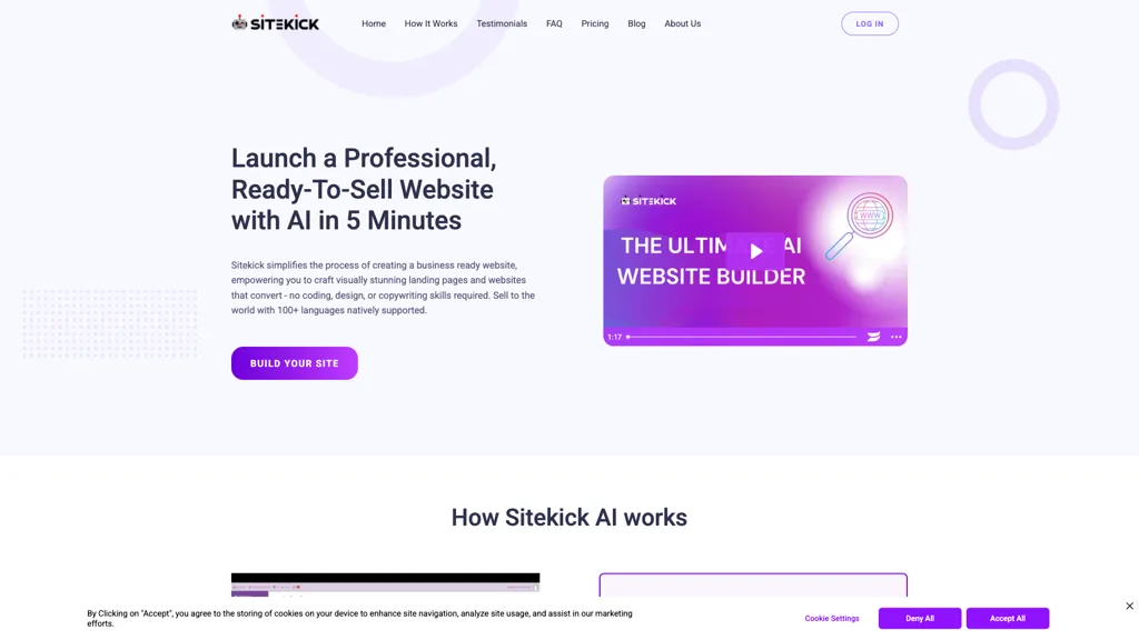 Sitekick screenshot