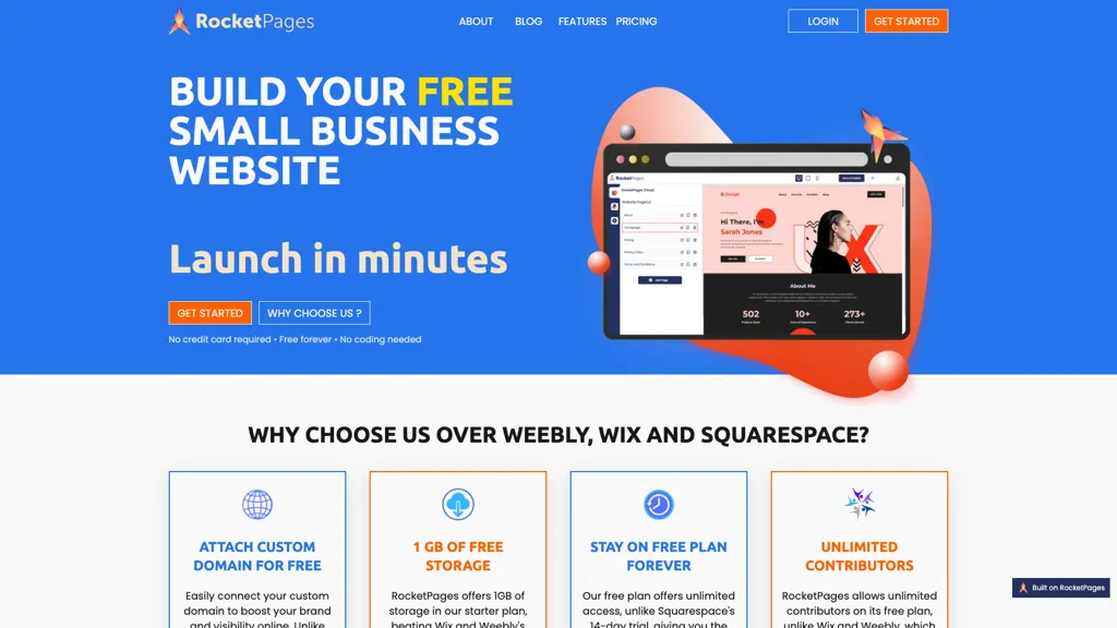 RocketPages screenshot