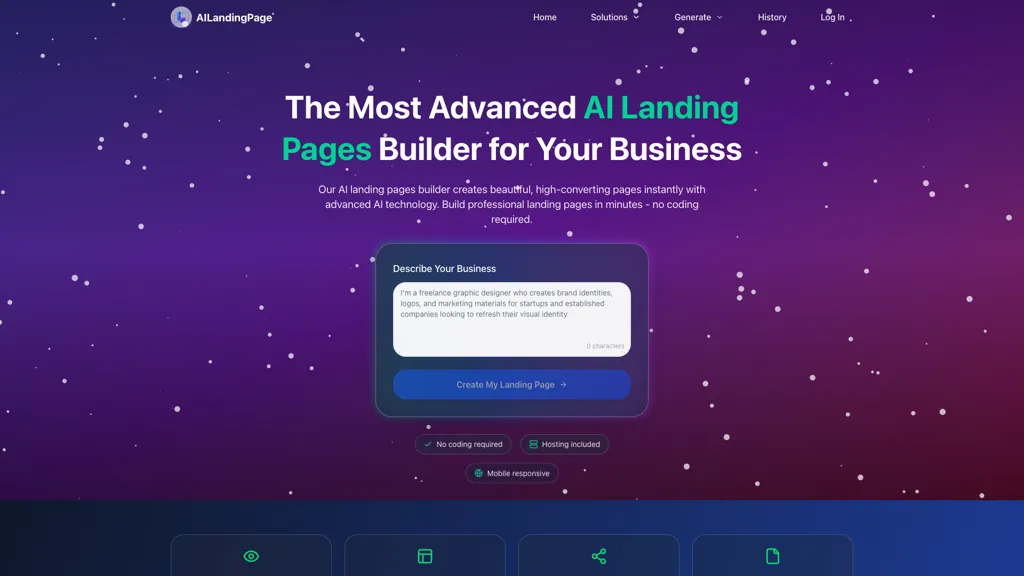 AILandingPage.ai screenshot