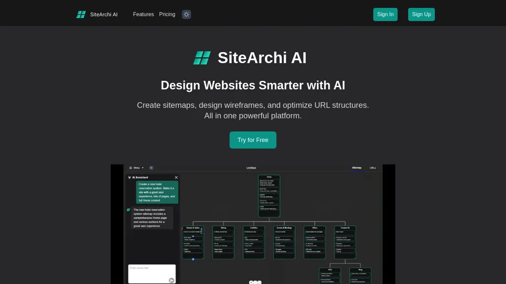 SiteArchi AI screenshot
