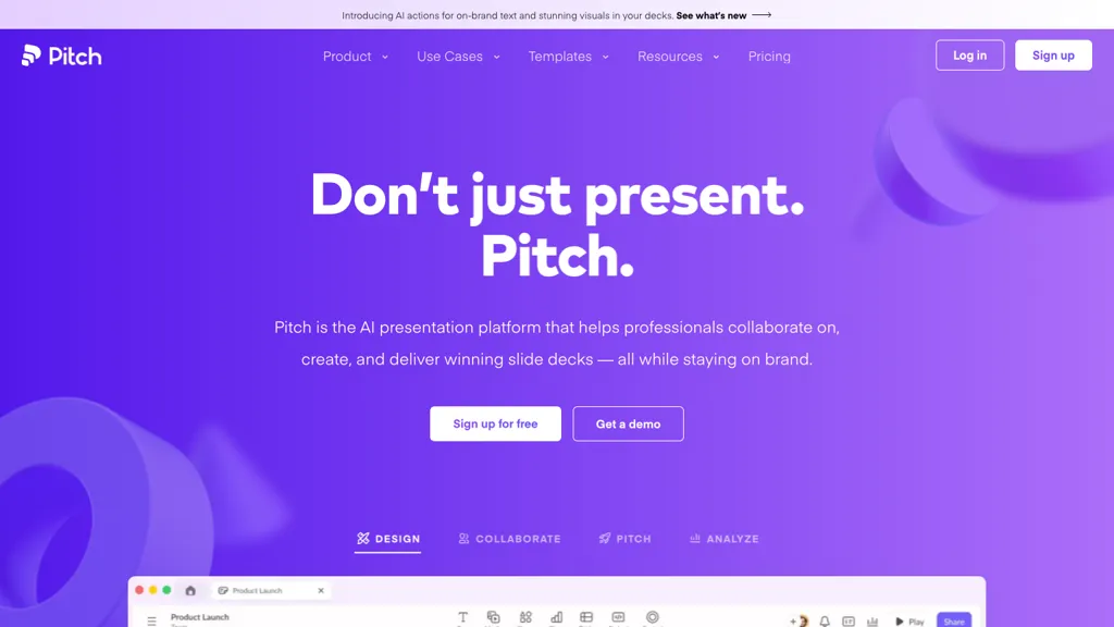 Pitch screenshot