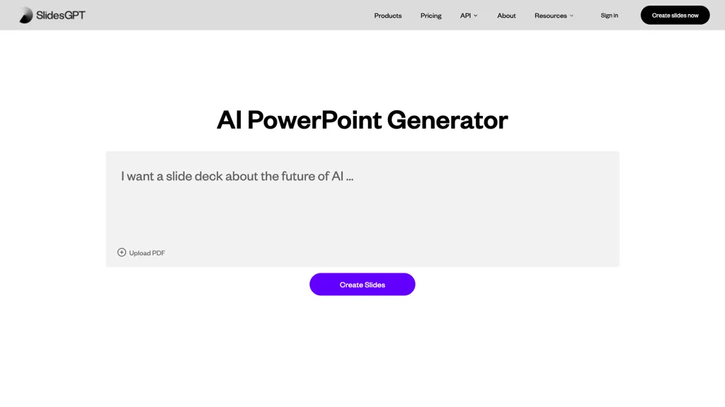 SlidesGPT screenshot