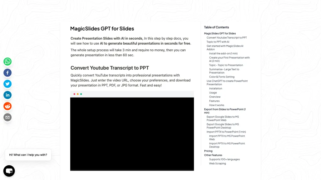 GPT for Slides screenshot