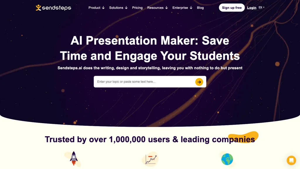 Sendsteps screenshot