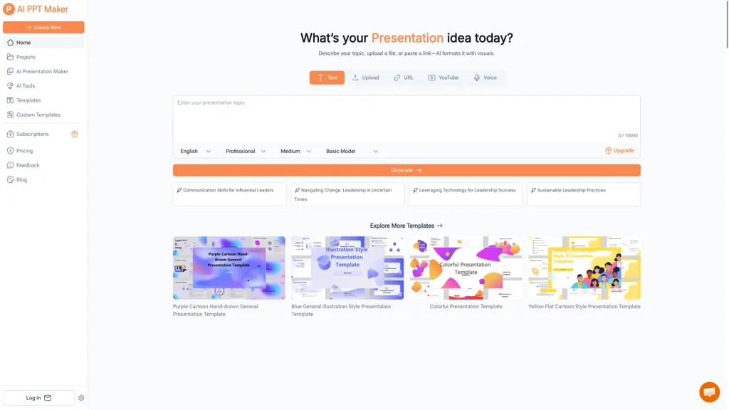 AI PPT Maker screenshot