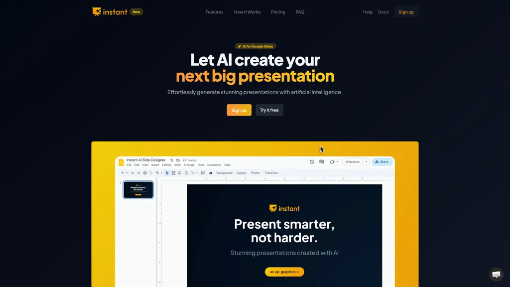 Instant AI for Google Slides screenshot