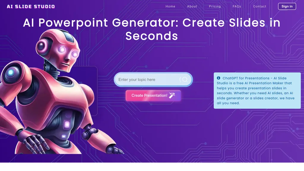 AI Slide Studio screenshot