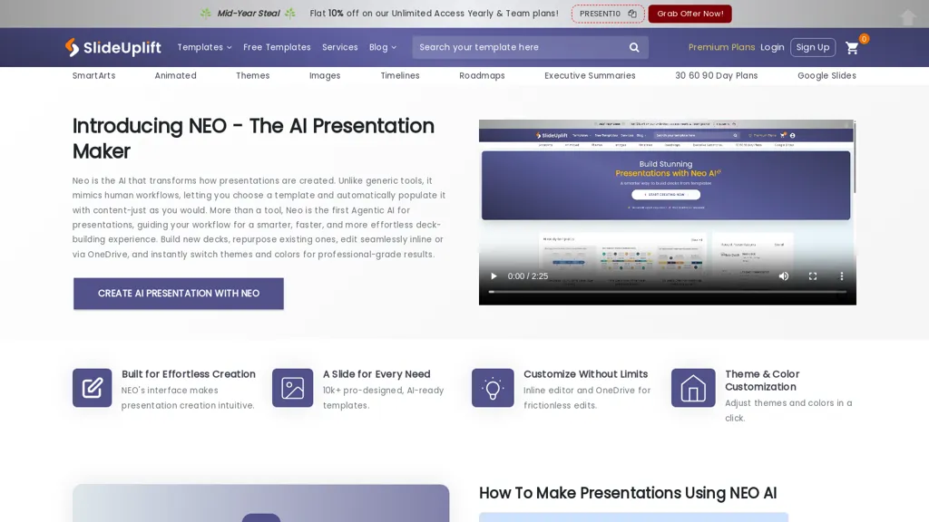 Neo AI Presentation Maker screenshot