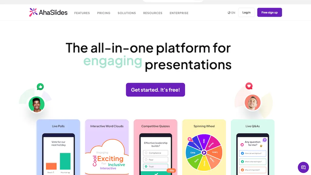 AhaSlides screenshot