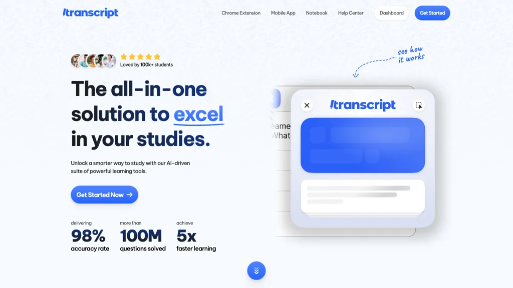 Transcript screenshot