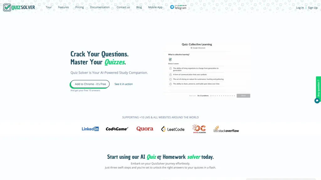 QuizSolver screenshot