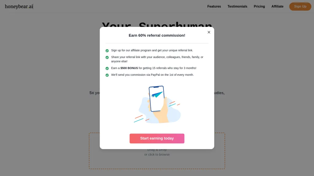 Honeybear.ai screenshot