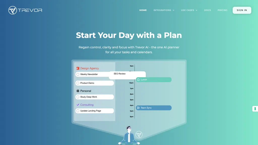 Trevorai.com screenshot