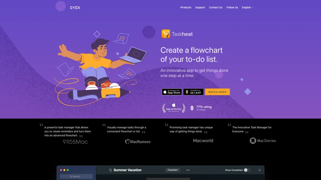 Taskheat AI Assistant screenshot