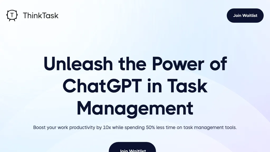 Thinktask screenshot