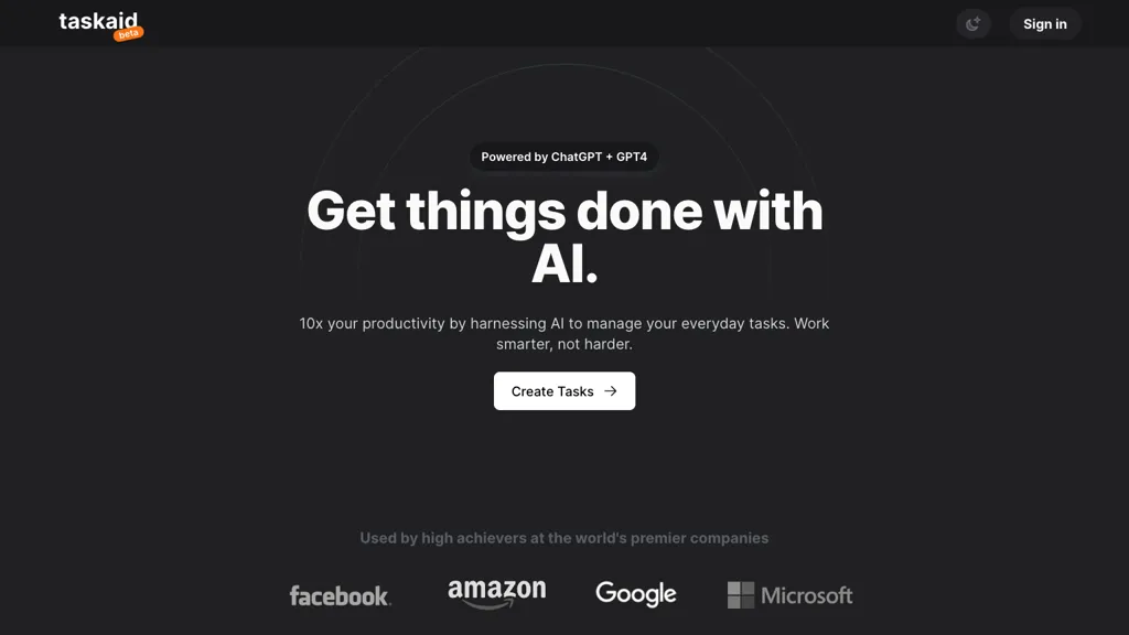 Taskaid AI screenshot