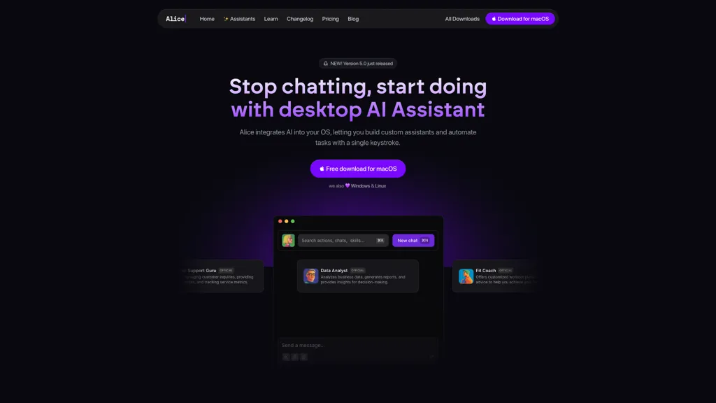 Alice App screenshot