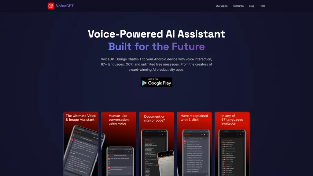 VoiceGPT screenshot