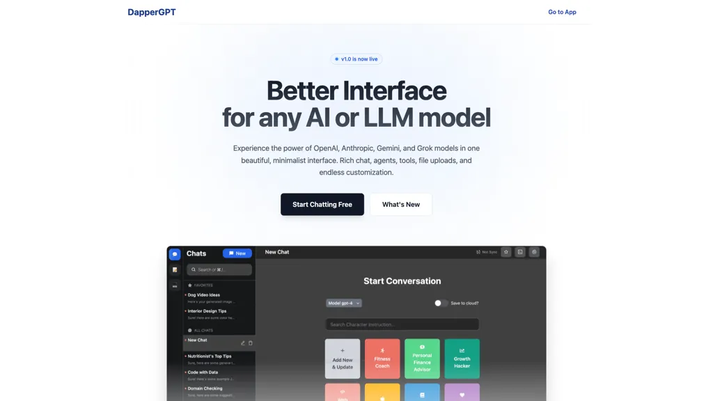DapperGPT screenshot