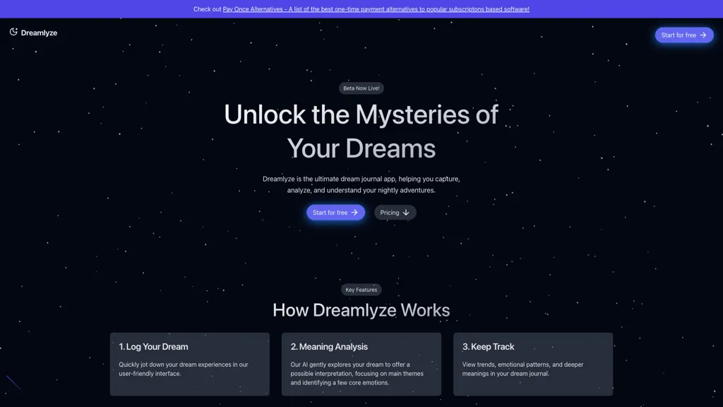 Dreamlyze screenshot