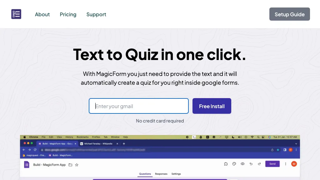 Magic Form screenshot