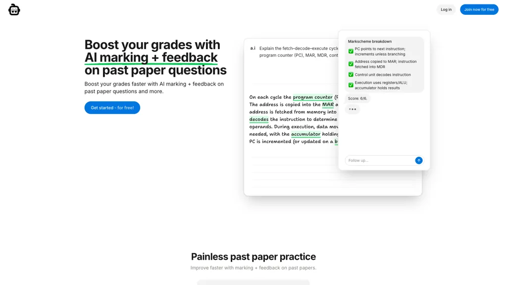alevels.ai screenshot
