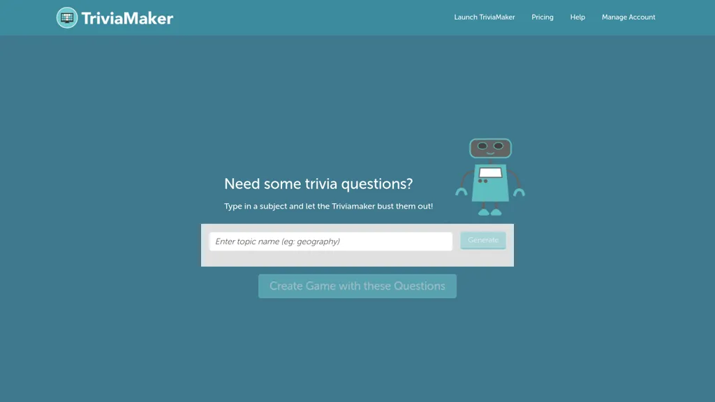 TriviaMaker screenshot