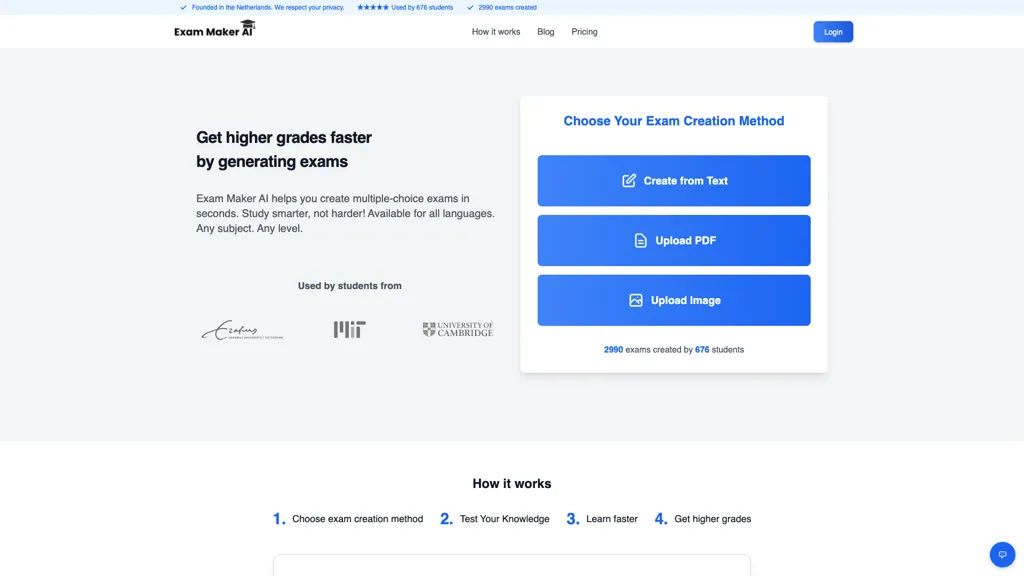 Exam Maker AI screenshot