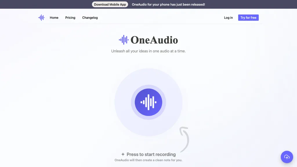 OneAudio screenshot