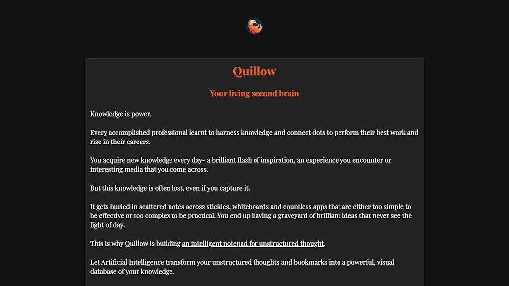 Quillow screenshot