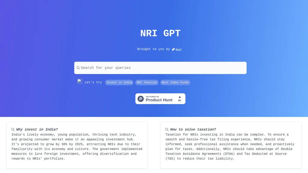 NRI GPT screenshot