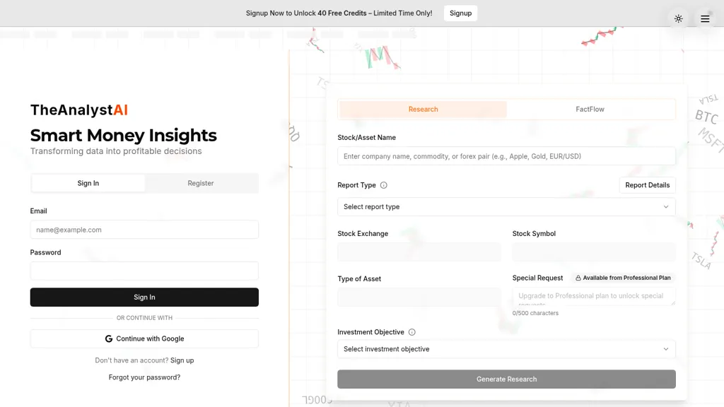 TheAnalystAI screenshot