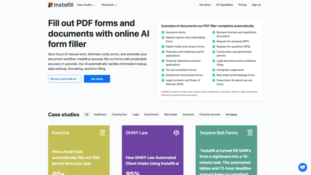 Instafill screenshot