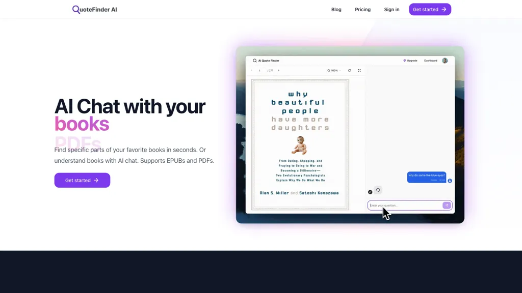 QuoteFinder AI screenshot
