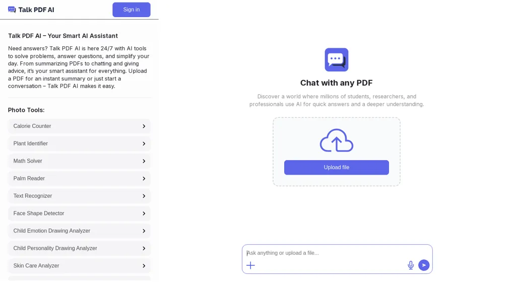 Talk PDF AI screenshot