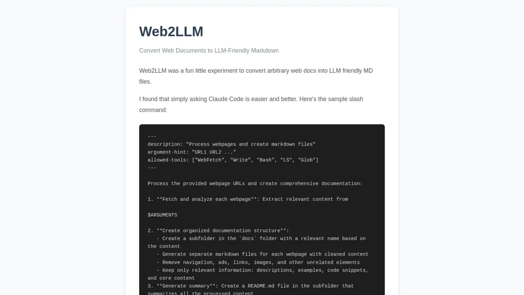 web2llm