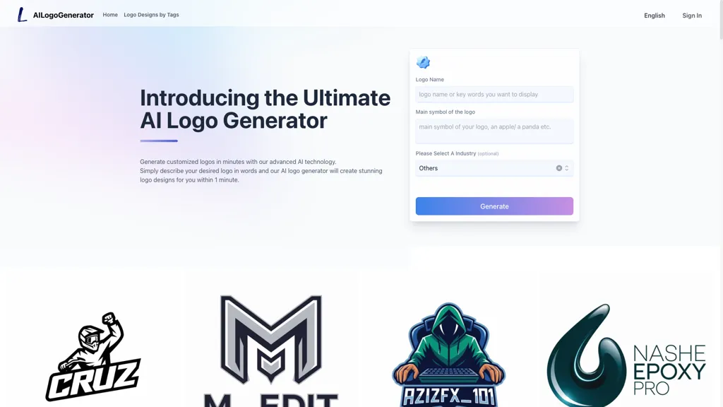 AI Logo Generator screenshot