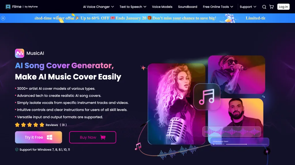 iMyFone MusicAI screenshot