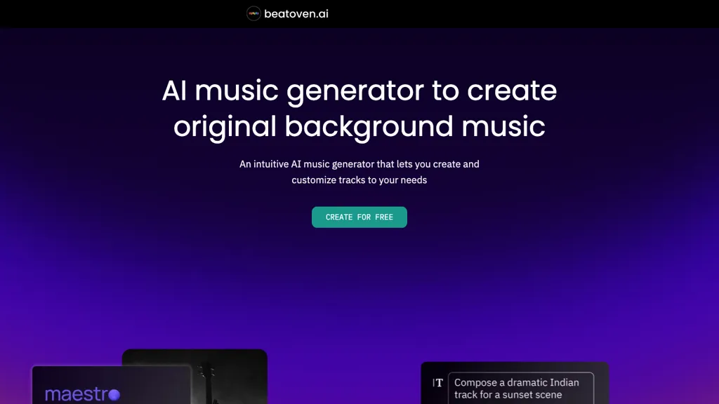 Beatoven.ai screenshot