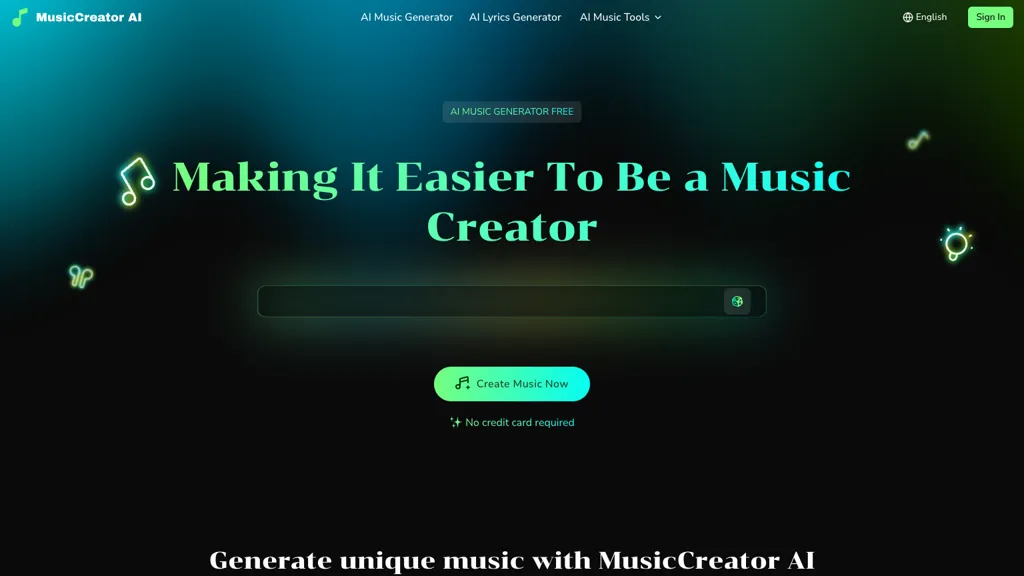 MusicCreator.AI screenshot