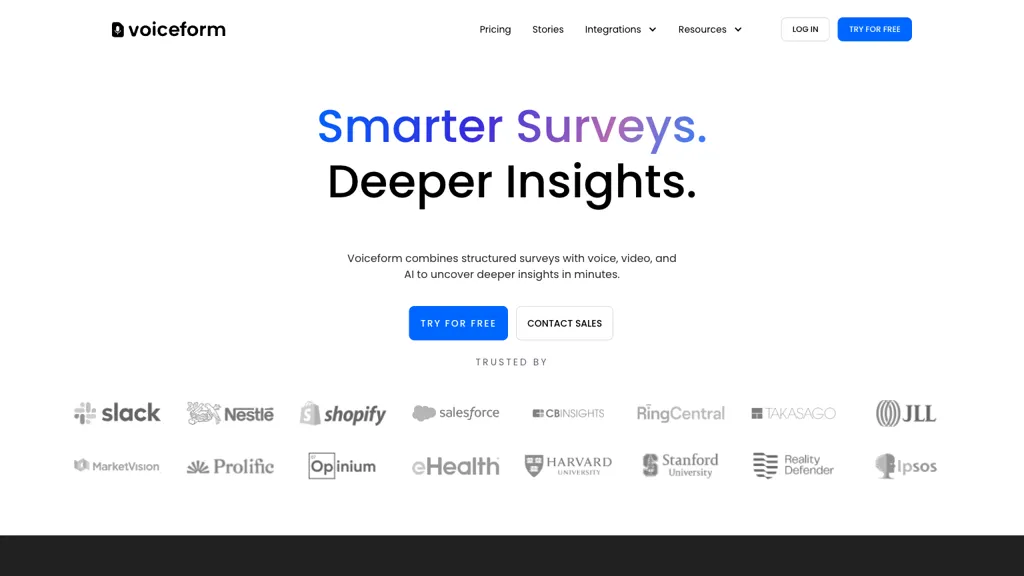 Voiceform screenshot