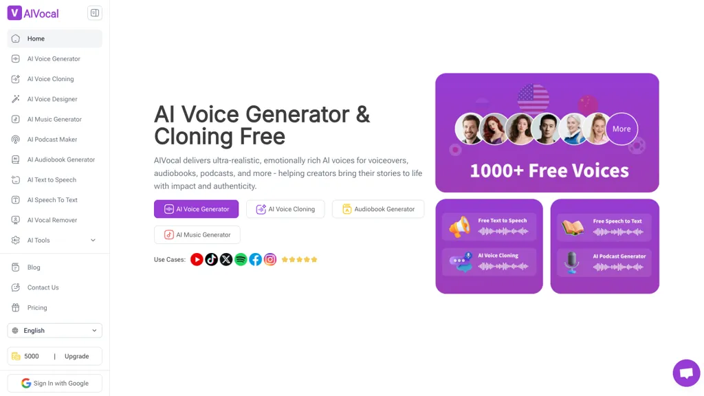 AIVocal screenshot