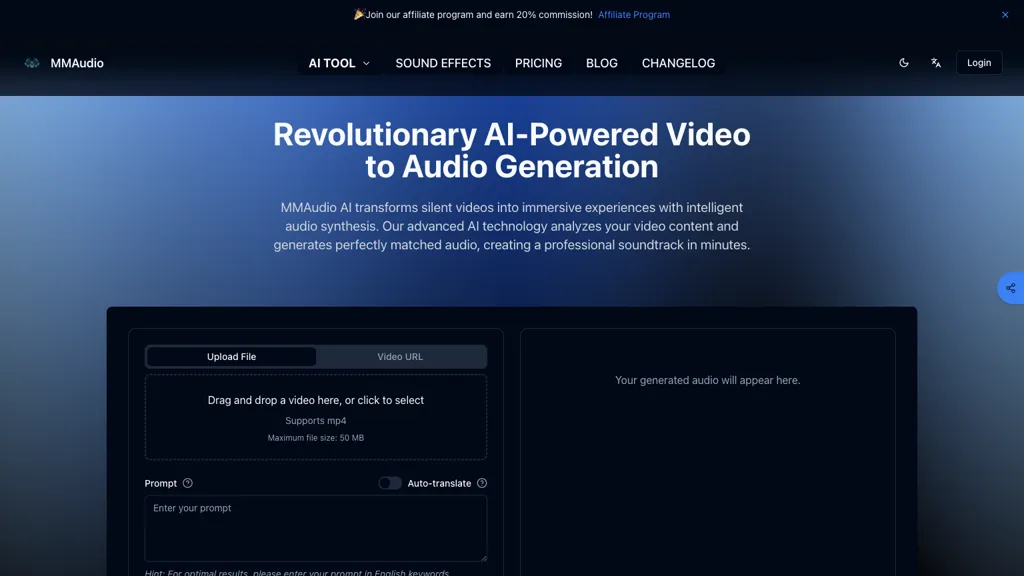 MMAudio screenshot