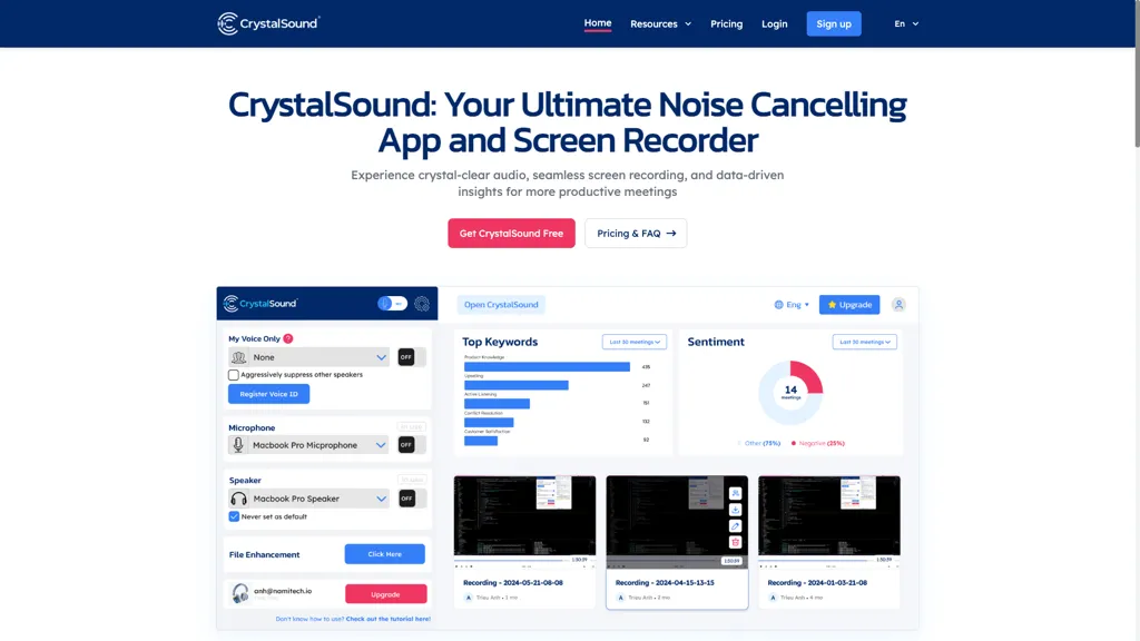 CrystalSound screenshot