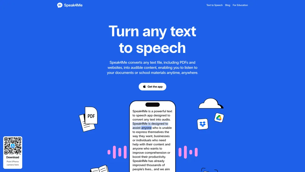 Speak4Me - Text to Speech screenshot