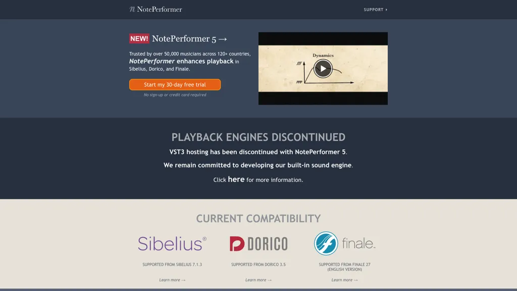noteperformer.com screenshot