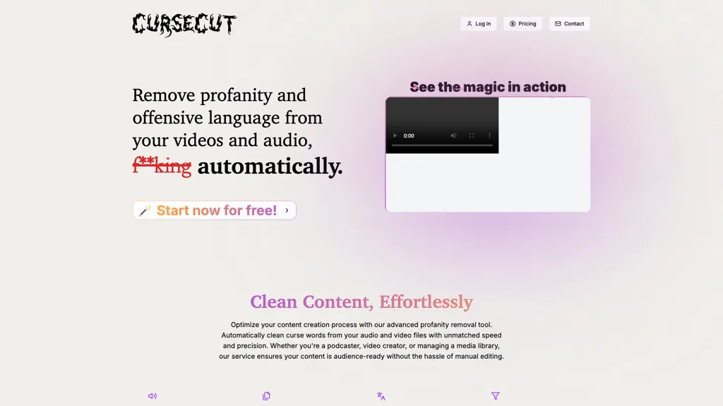 Cursecut screenshot