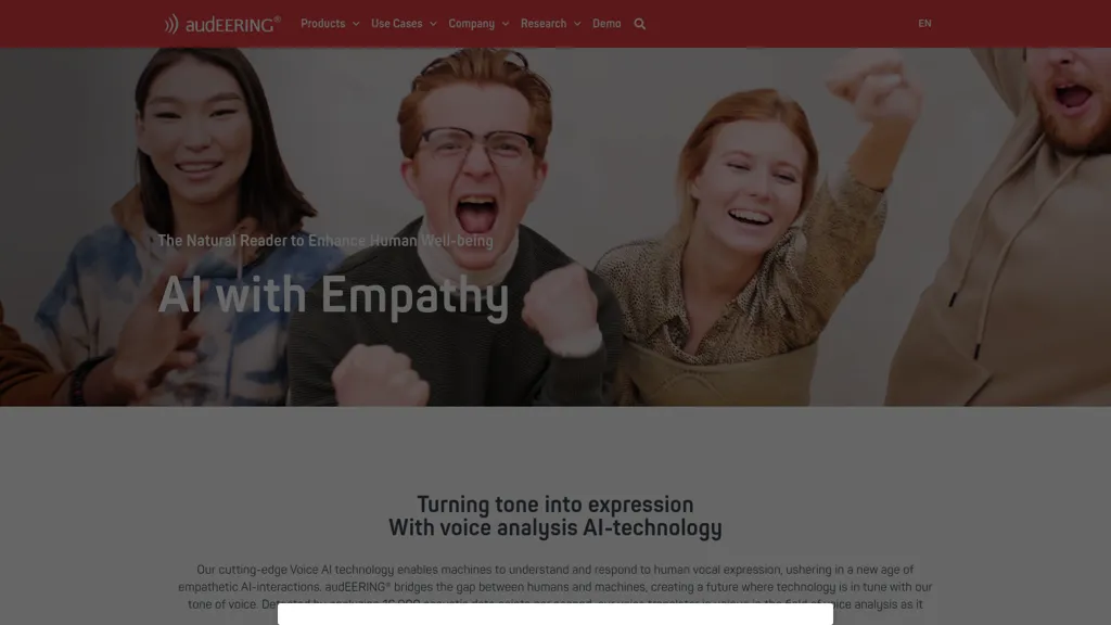 audeering.com screenshot