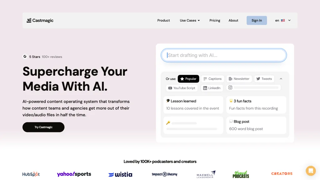 Castmagic screenshot