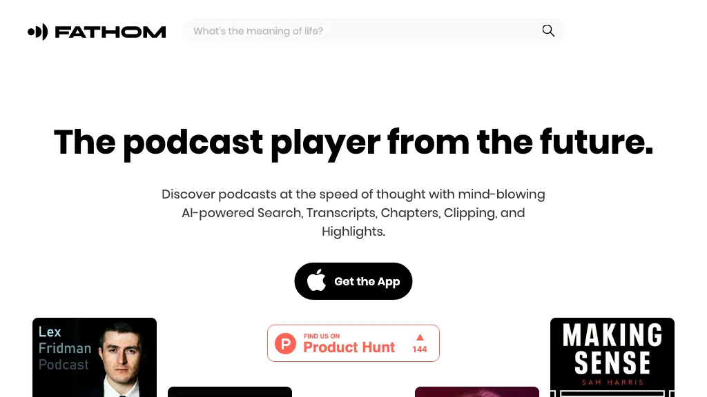 Fathom.fm screenshot